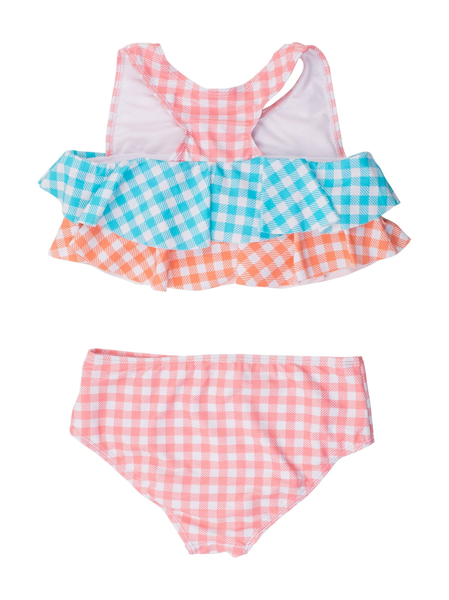 Tween Seaside Gingham Flounce Bikini