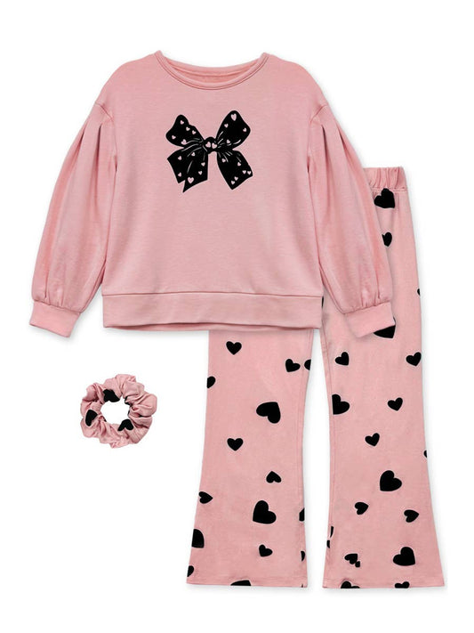 Pink Heart Flocking Set