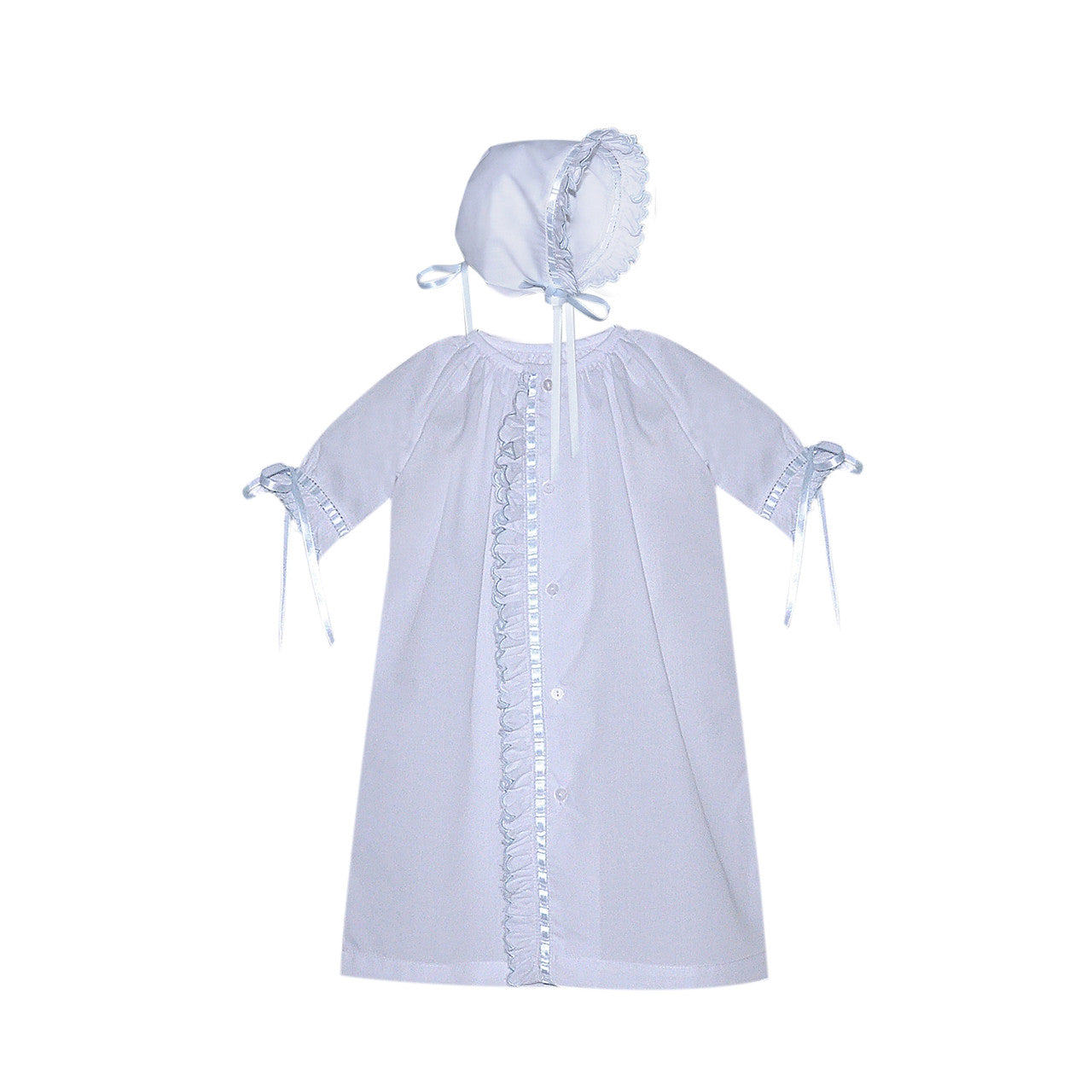 Finn Daygown Set w/ Blue Scallop