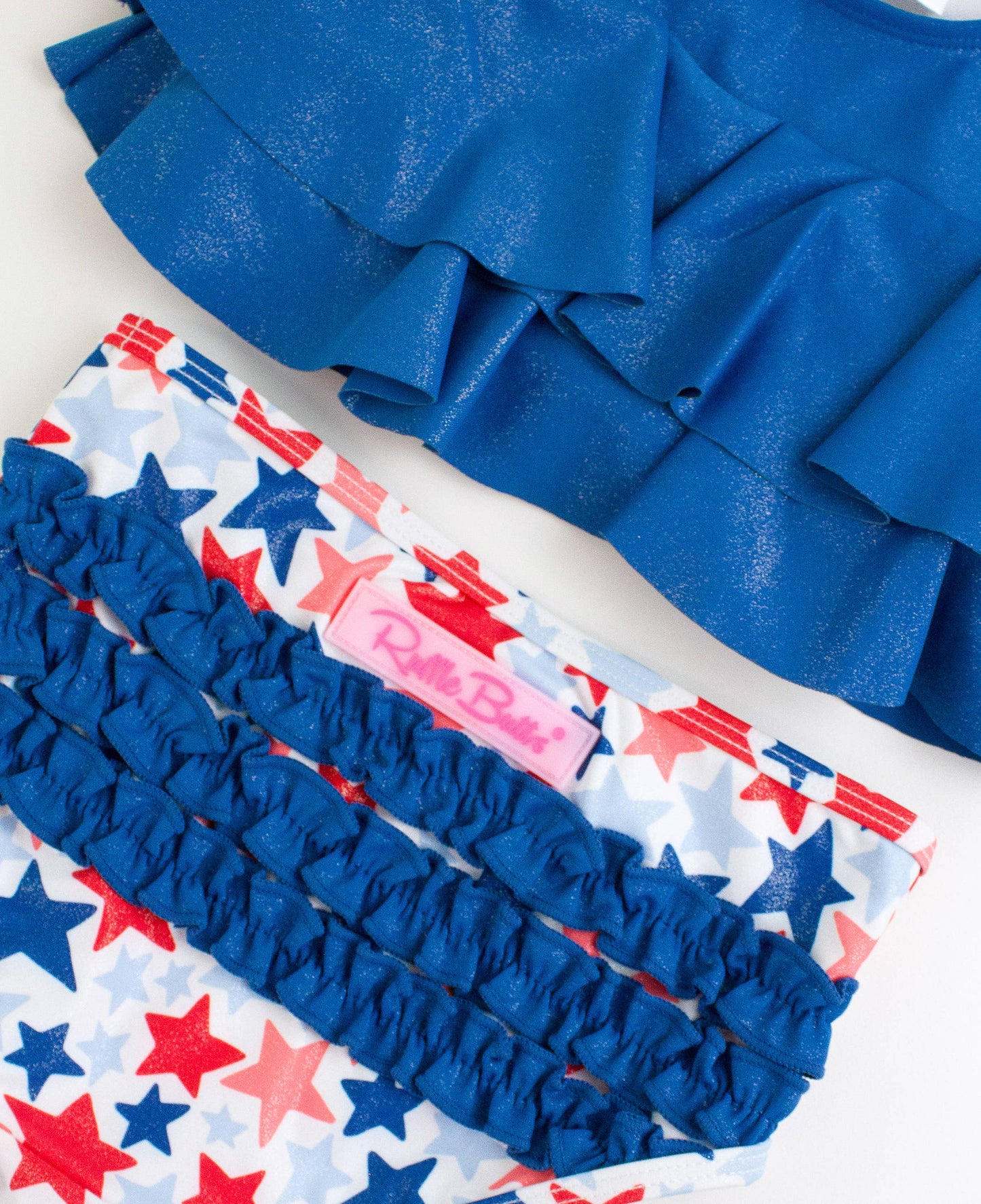 Girls Star-Spangled Flounce Bikini