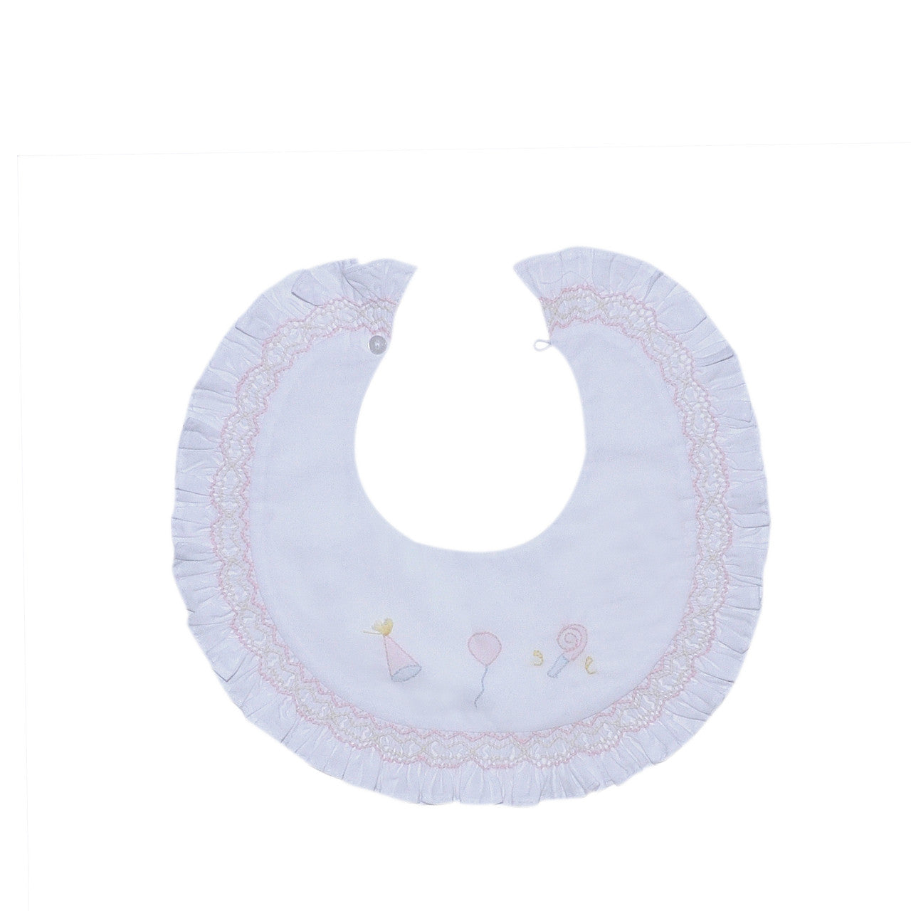 Smocked Celebration Bib