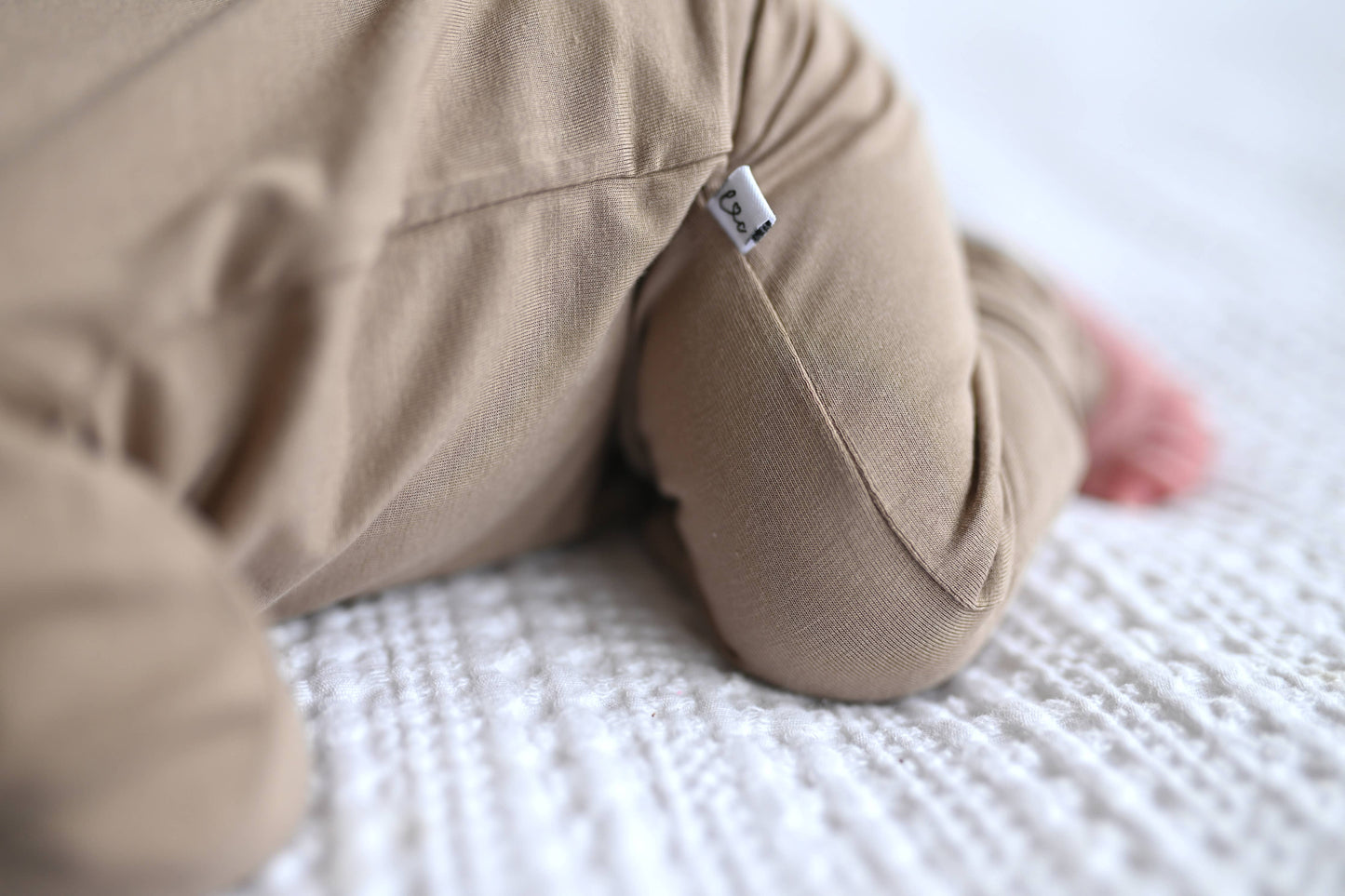 Taupe Bamboo Footie
