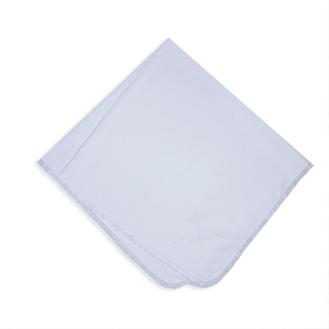 White Baby Blankets - Cross