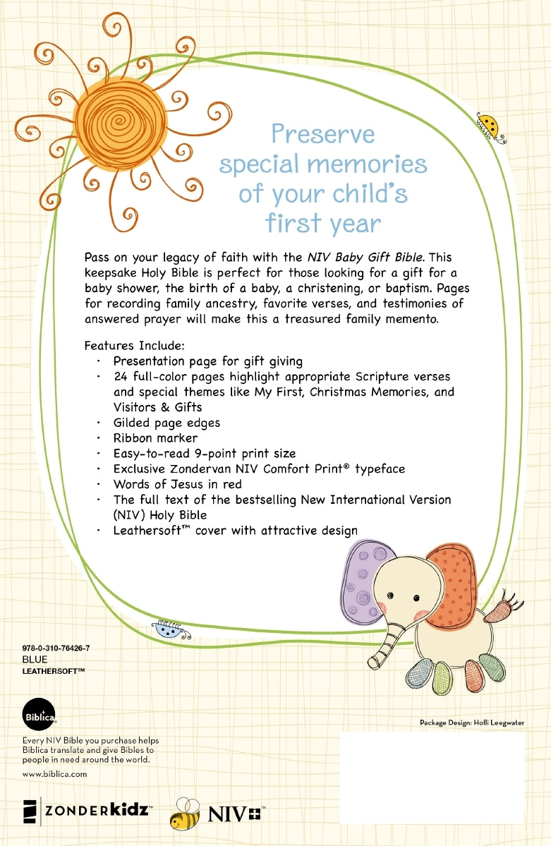 Blue Baby Gift Bible (Keepsake Edition)