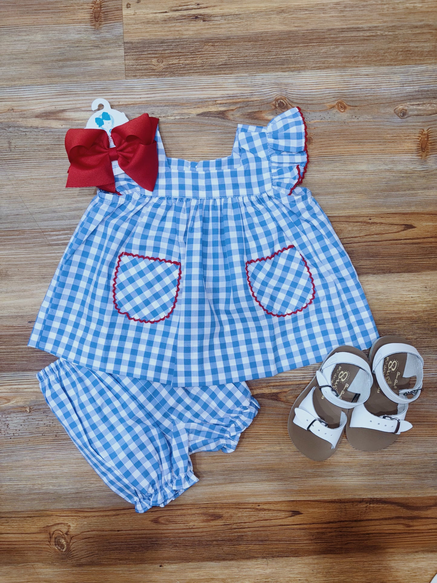 Blue Rosemary Bloomer Set