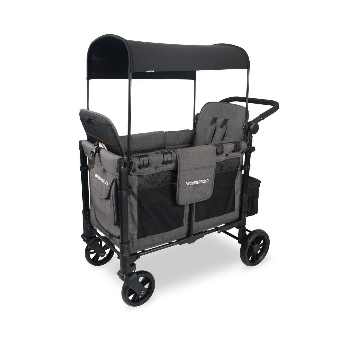 W2 Elite Double Stroller Wagon - Charcoal Gray