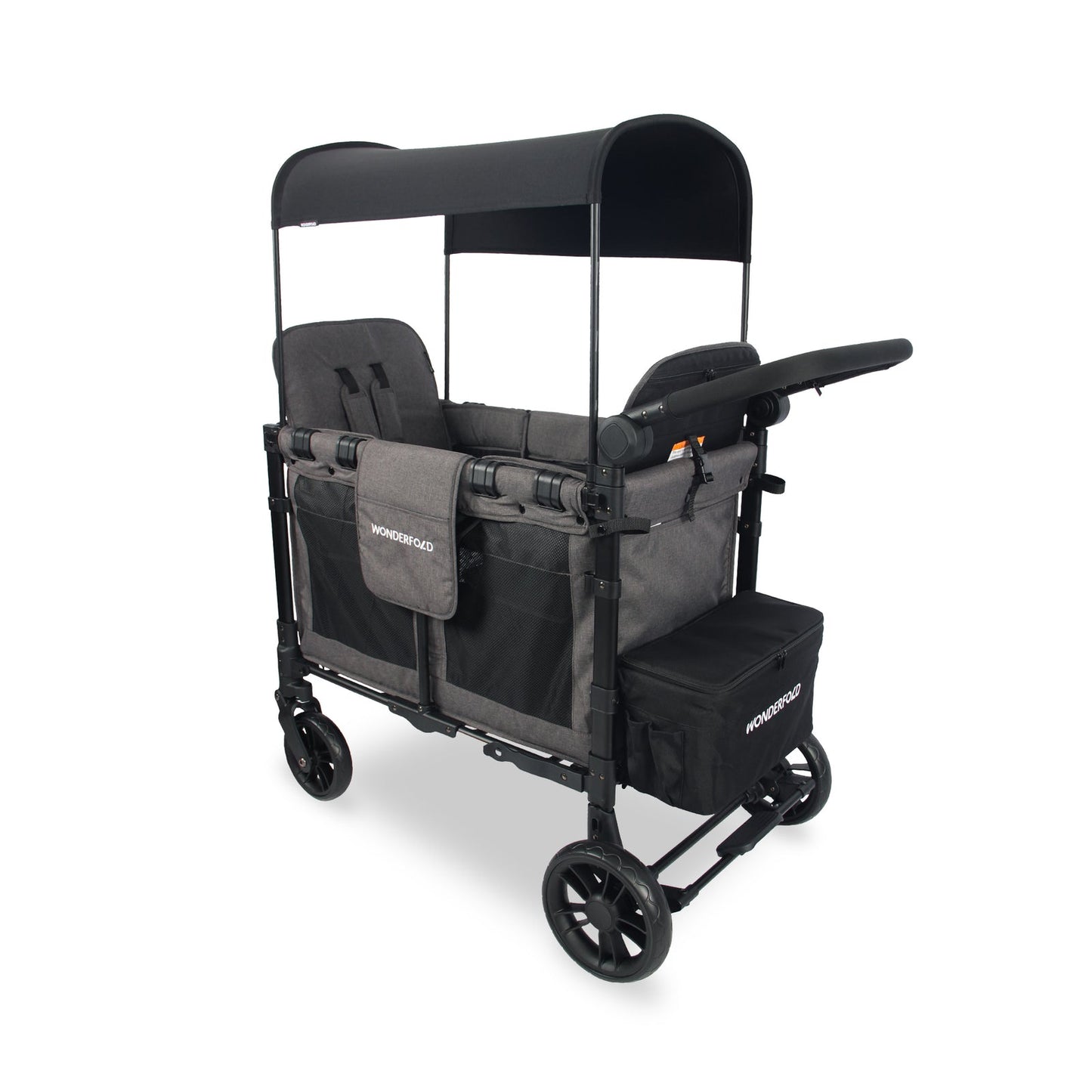 W2 Elite Double Stroller Wagon - Charcoal Gray