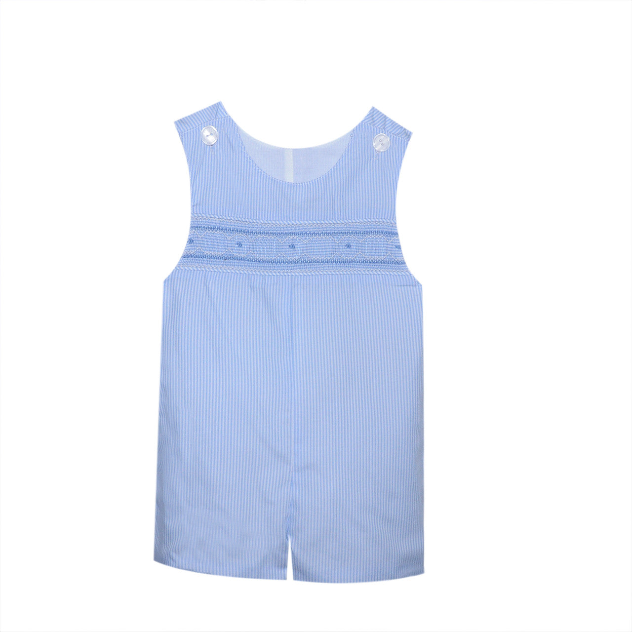 Blue Graham Smocked Shortall