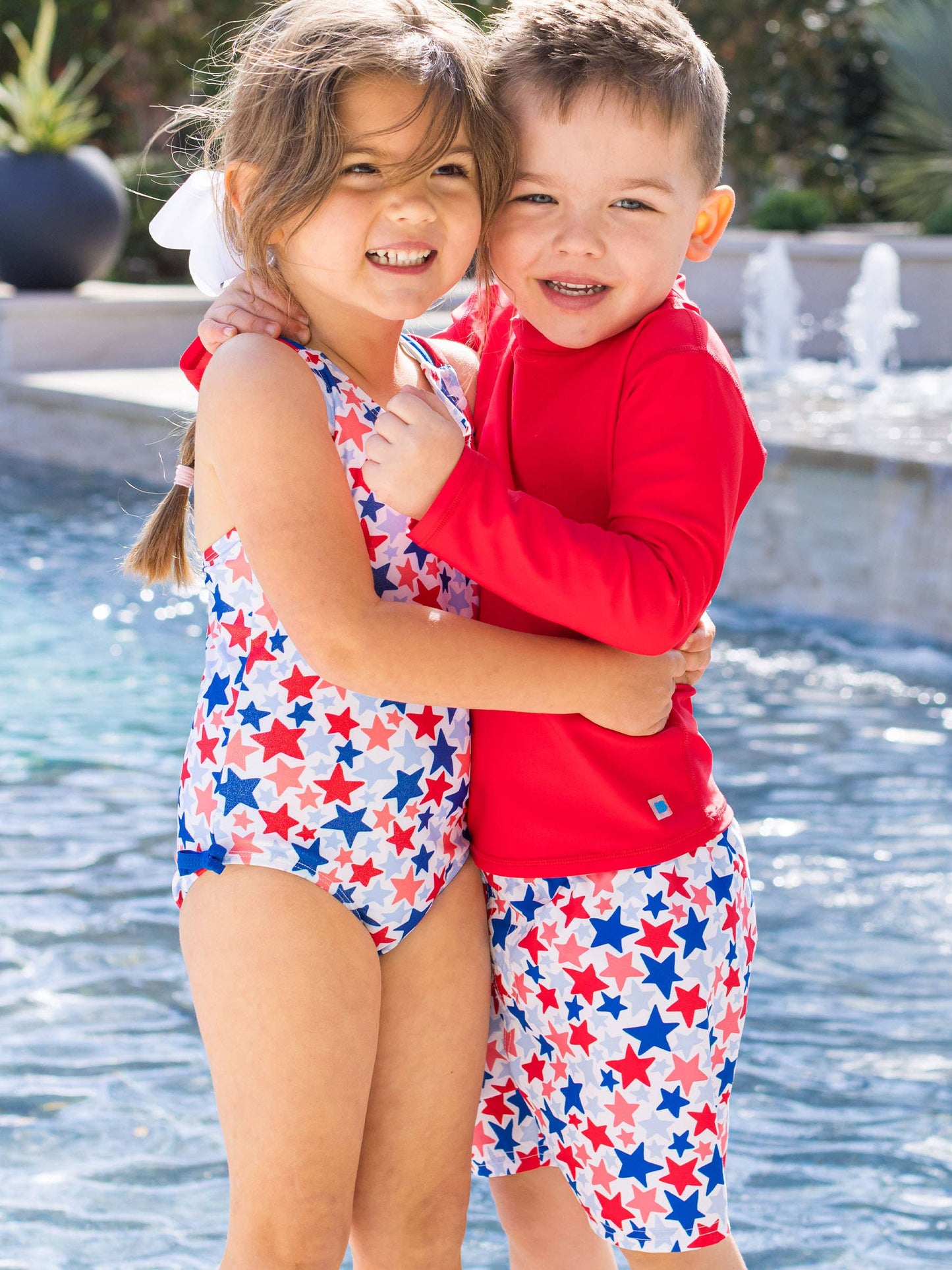 Star-Spangled Swim Trunks