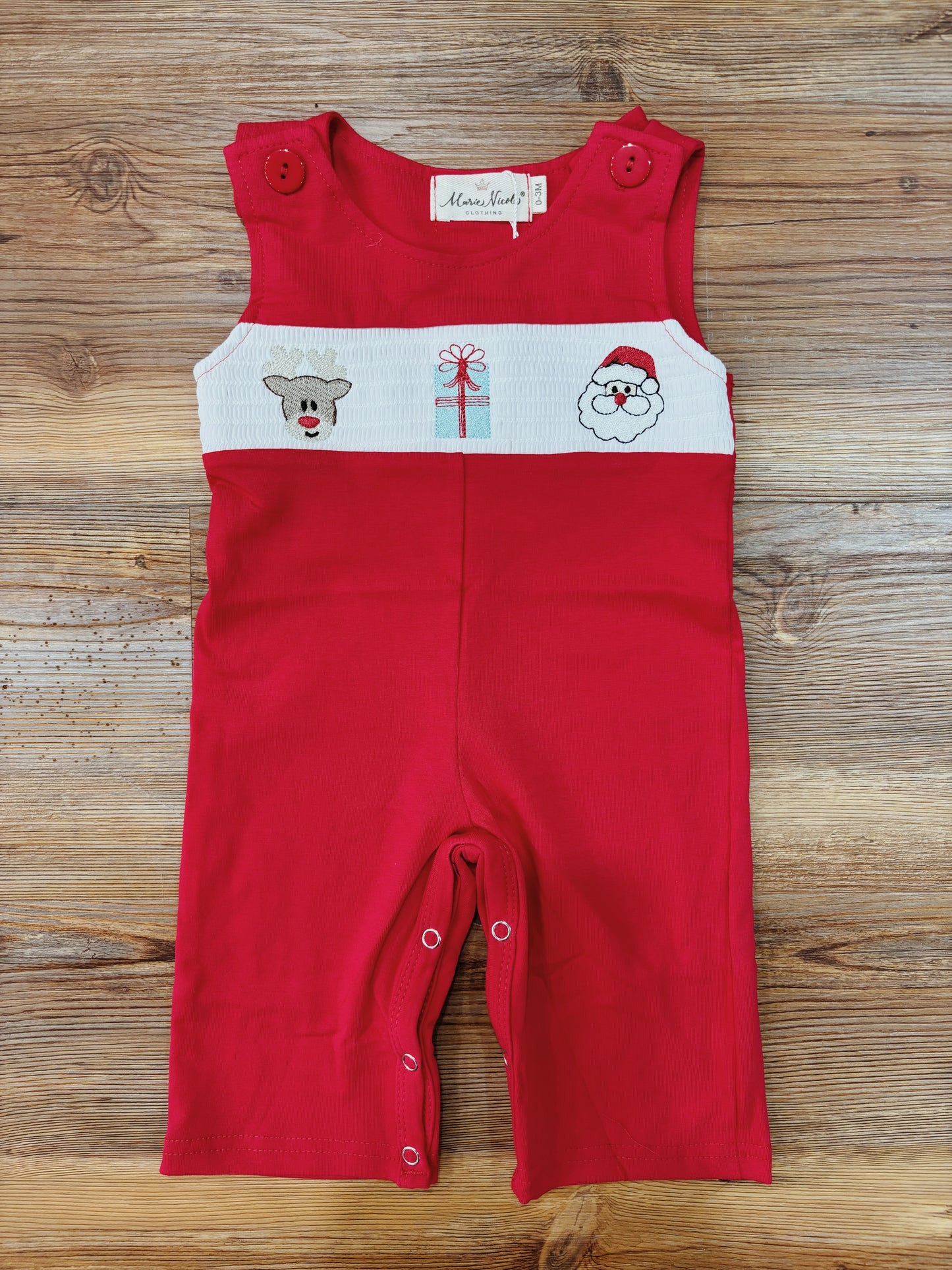 Season's Greetings Overall Romper
