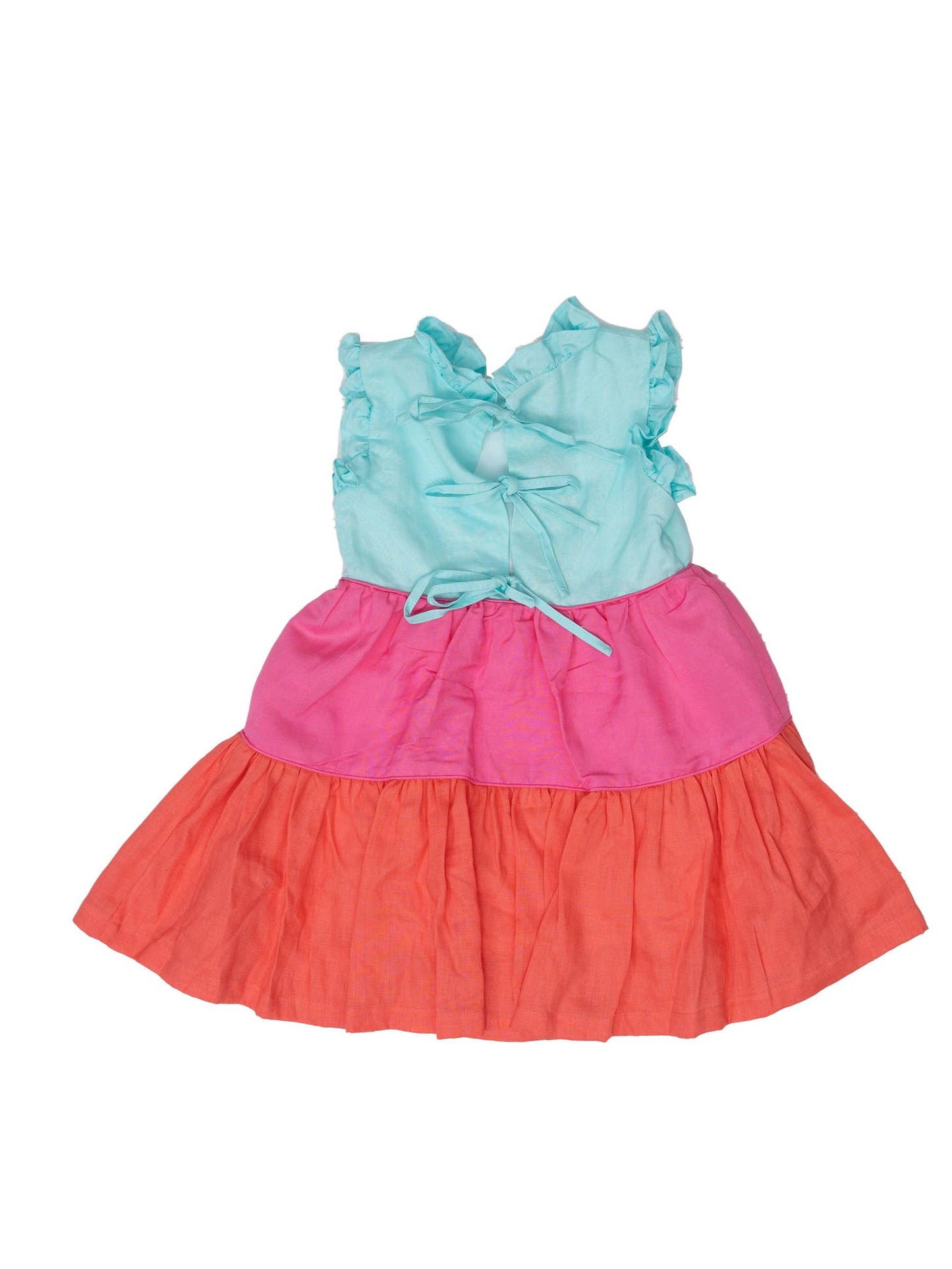 Linda Bright Tropics Tiered Dress