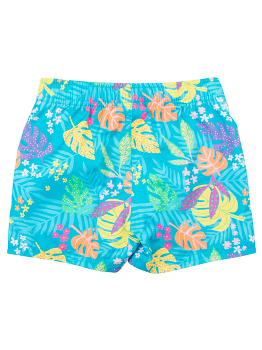 Neon Tiki Vibes Swim Trunks