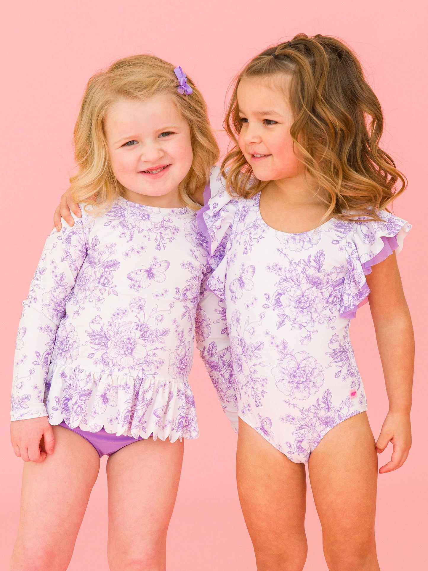 Girls Wisteria Butterfly Garden One Piece
