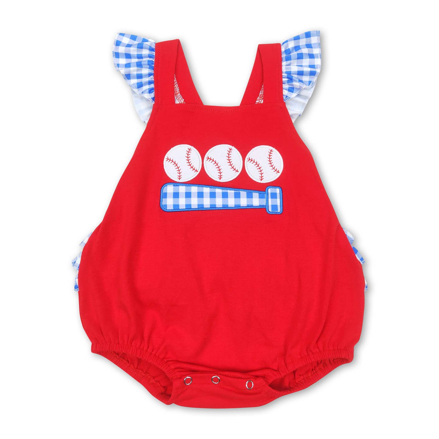 Girls Plaid Baseball Bubble