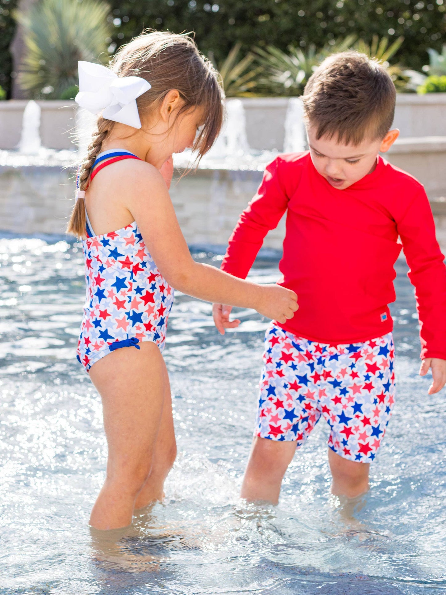 Star-Spangled Swim Trunks