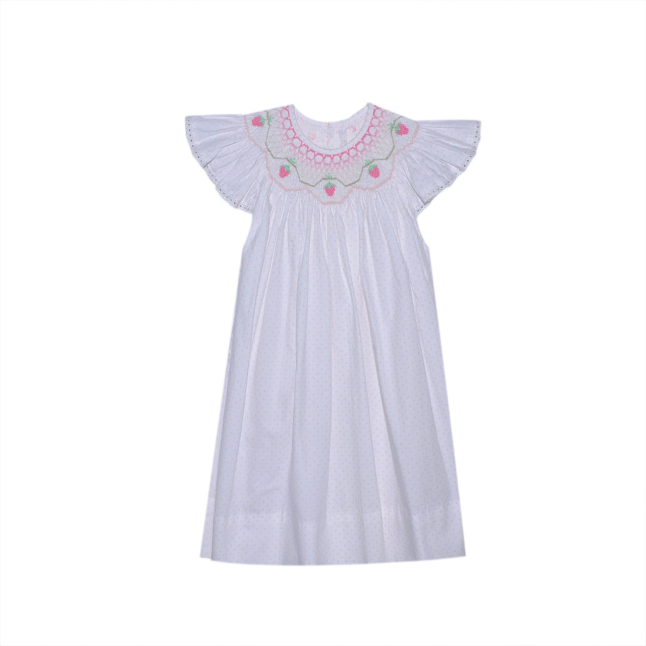 Savannah Strawberries Smocked Dress