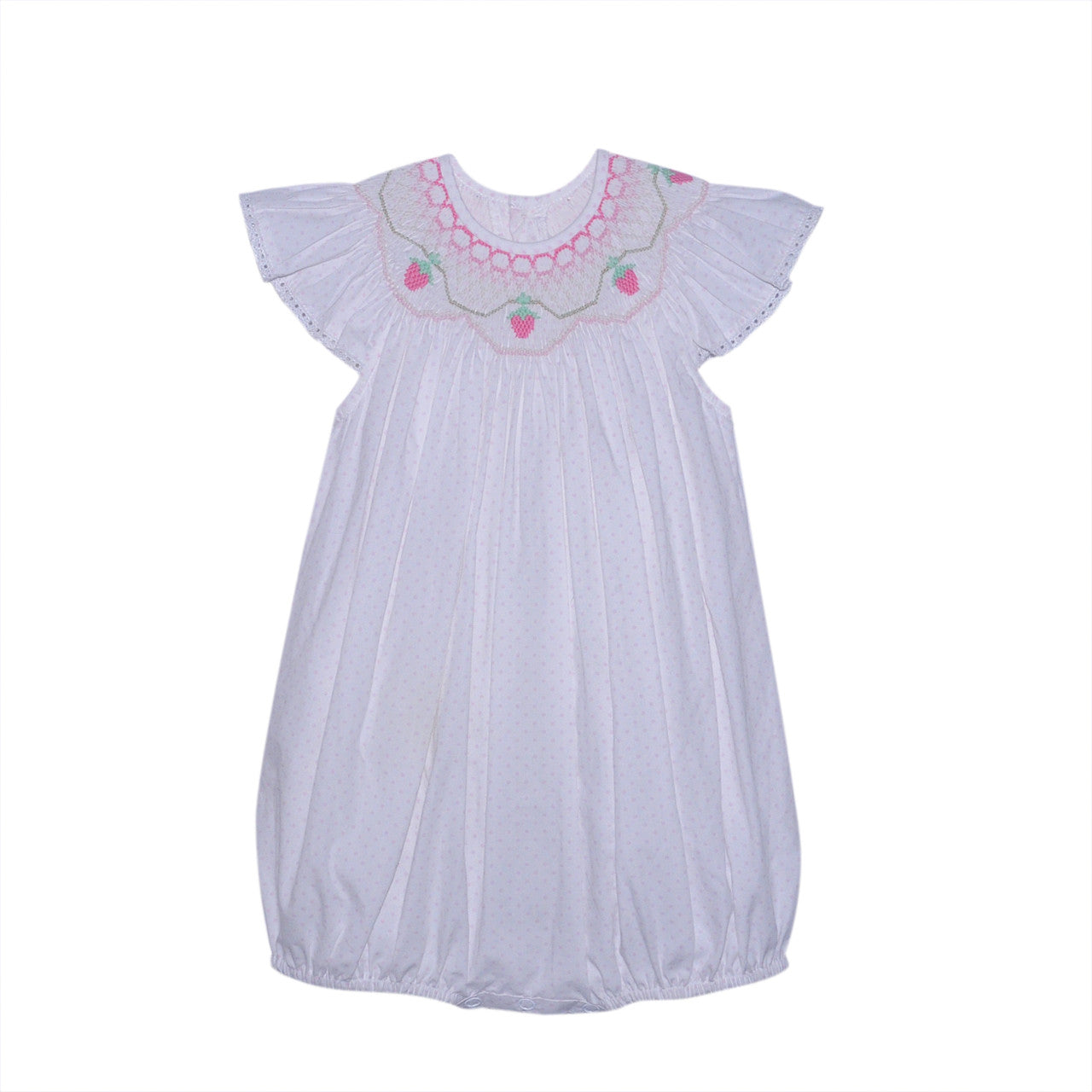 Savannah Strawberries Smocked Bubble