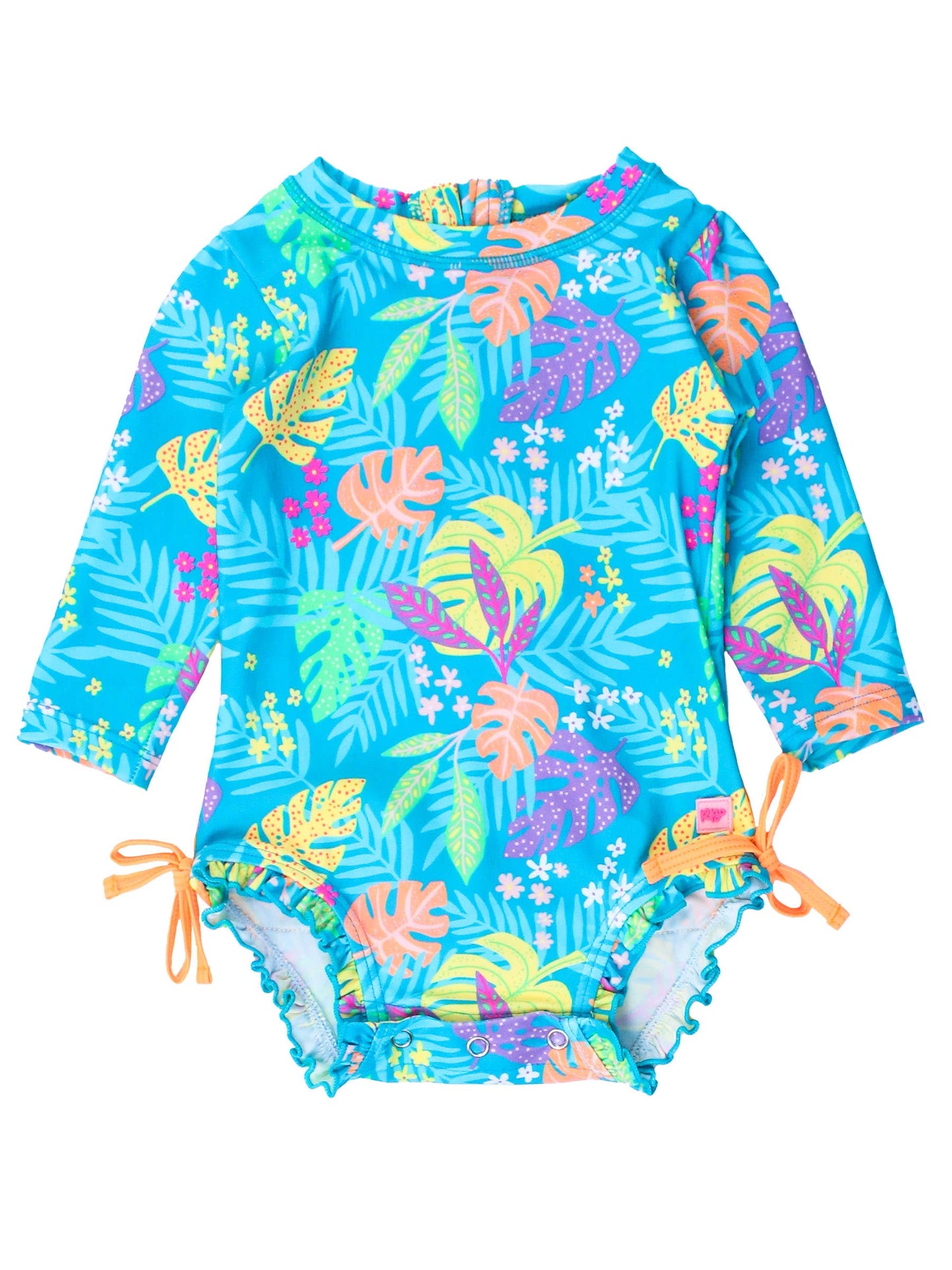 Girls Neon Tiki Vibes One Piece