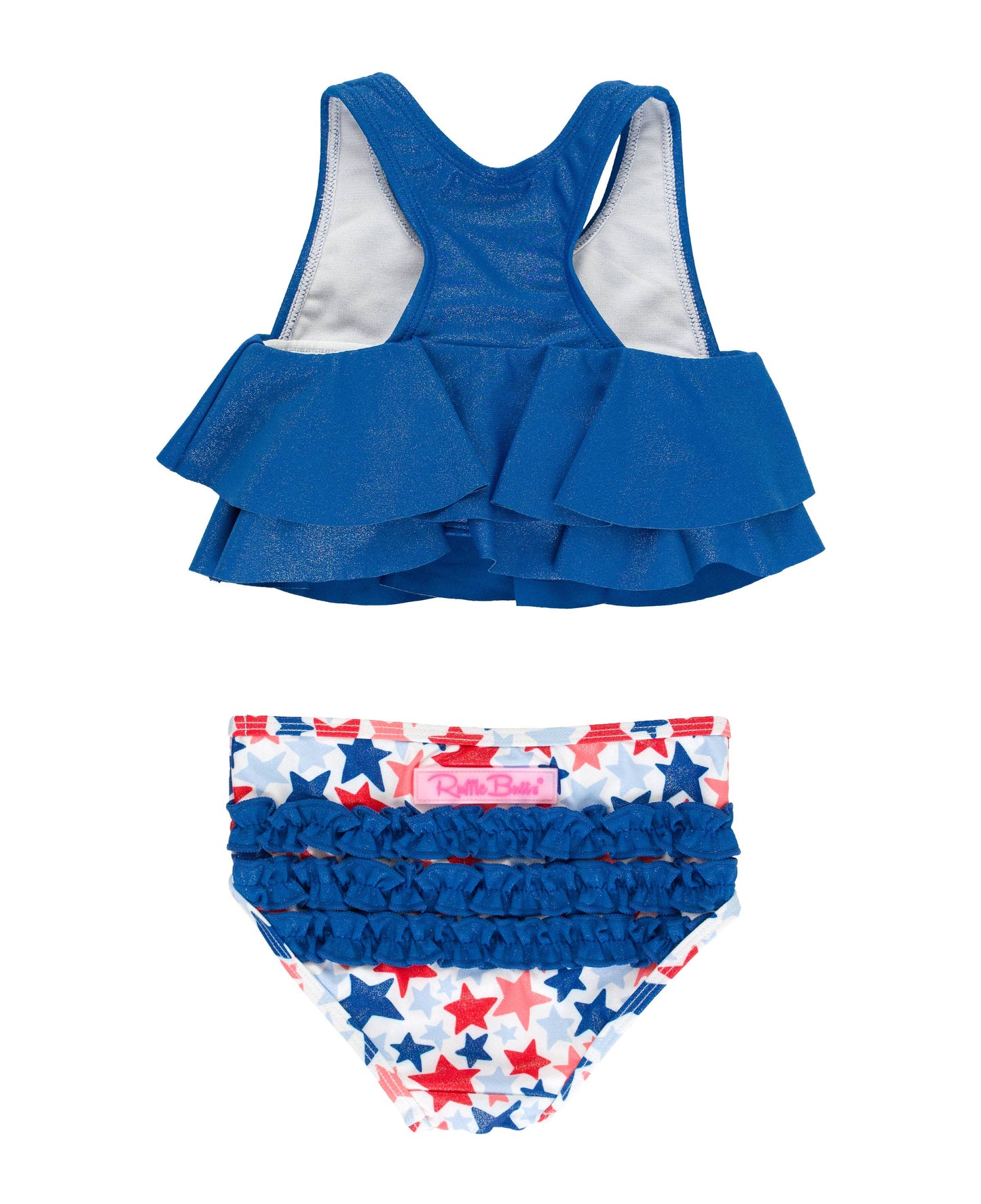 Girls Star-Spangled Flounce Bikini
