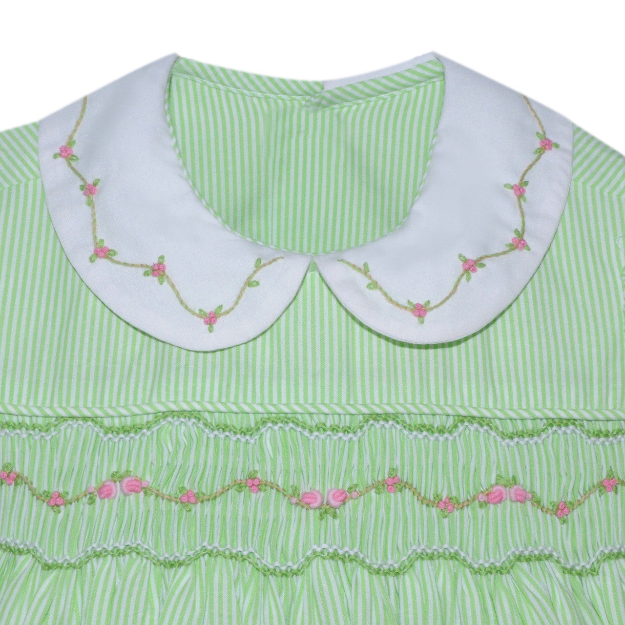 Green Juliette Smocked Bubble