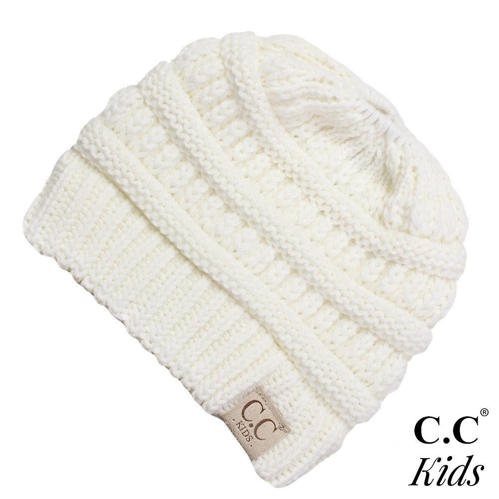 Kids Solid Knit Beanie