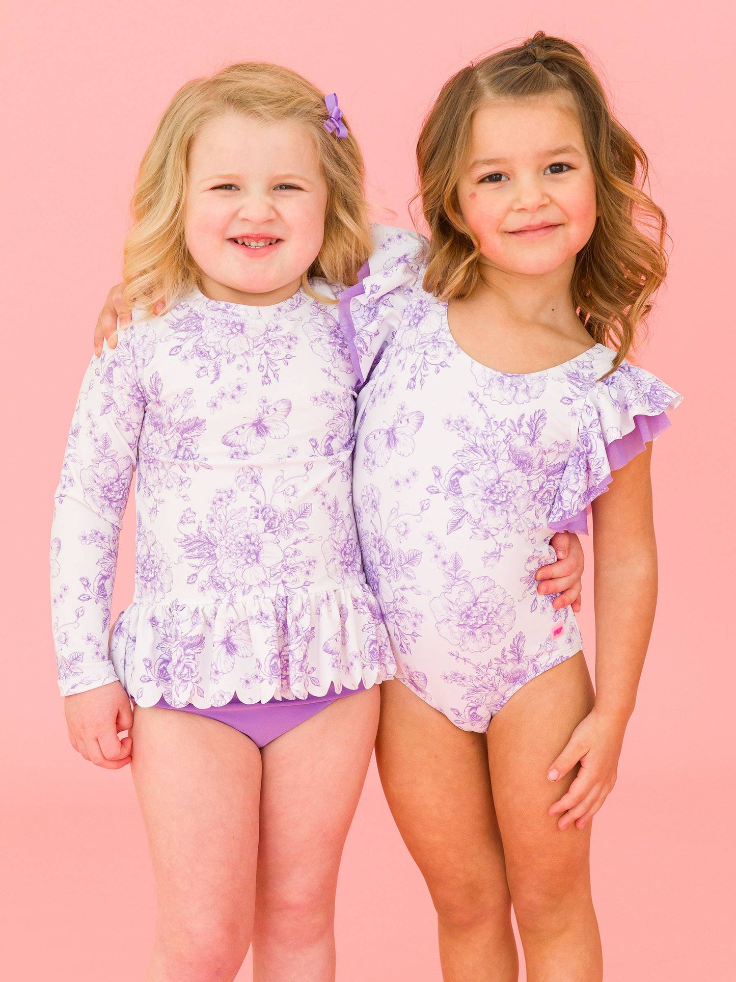 Girls Wisteria Butterfly Garden One Piece