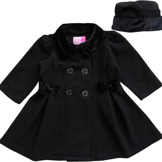 Black Dress Coat with Hat