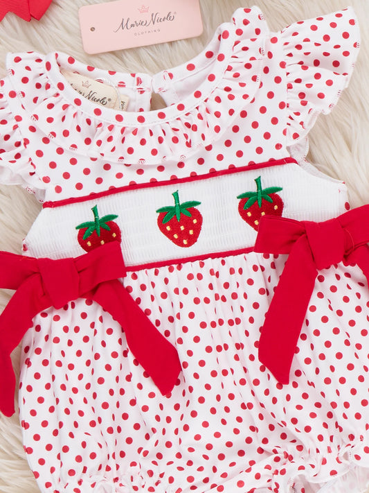 Polka Dot Strawberry Bubble