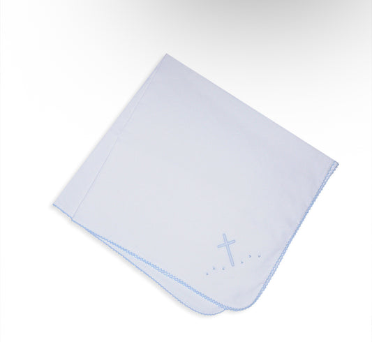 Baby Blanket - Picot Trim Cross