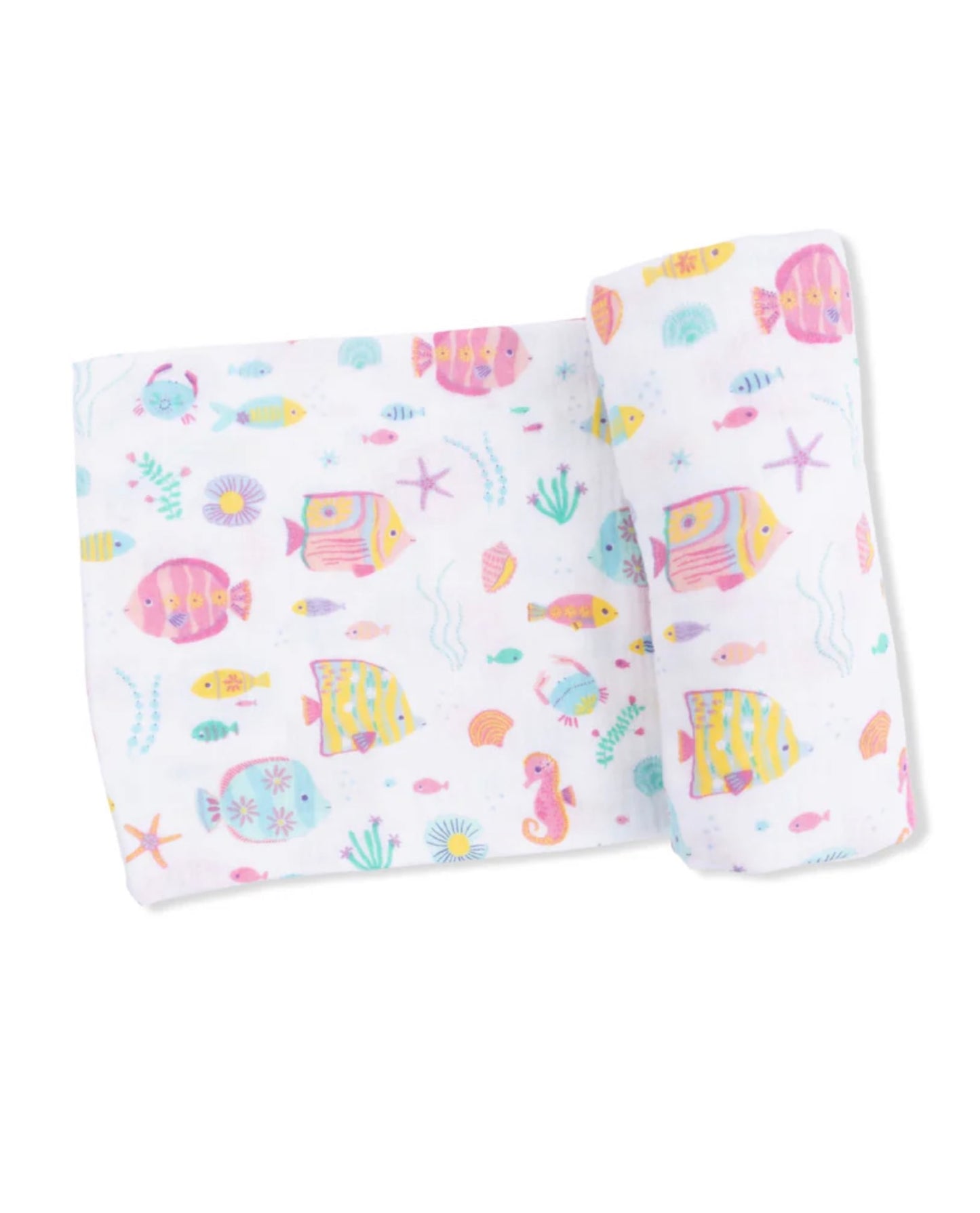 Coral Fish Swaddle Blanket