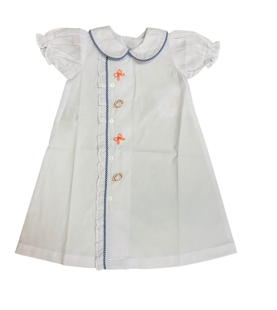 Ruffle Tiger Navy/Orange Daygown