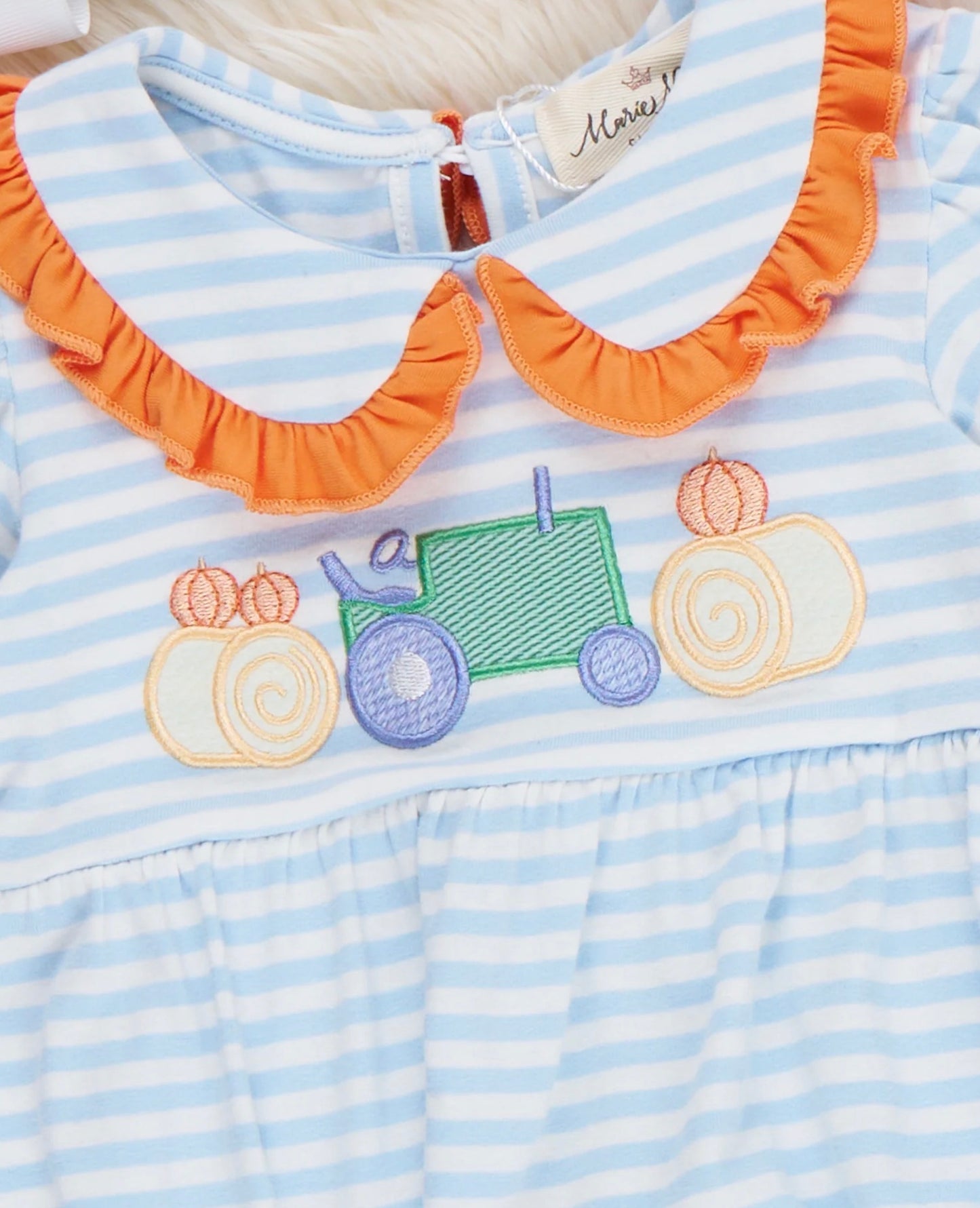 Pumpkin Ride Embroidered Bubble