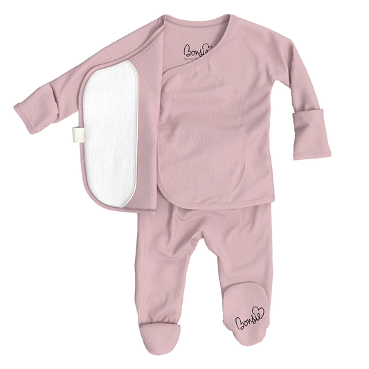 Peony Velcro Footie