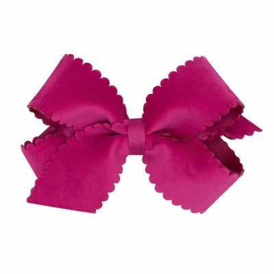 Velvet Scallop Hair Bows