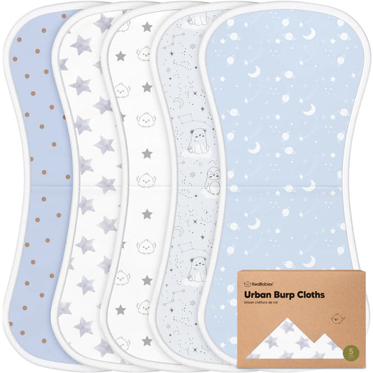 5 Pack Urban Burp Cloths