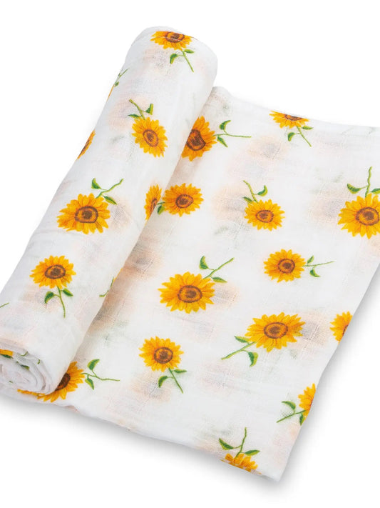 Sunflower Fields Baby Swaddle Blanket