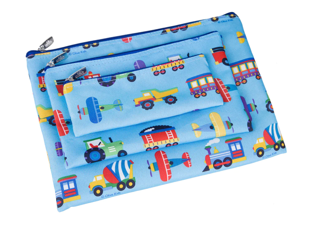 Trains, Planes, & Trucks 3pc Organizer