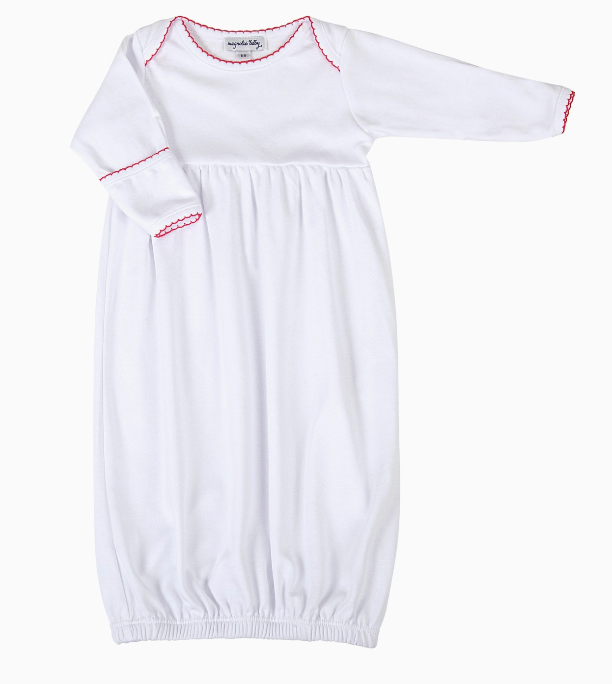 White/Red Basics Gown