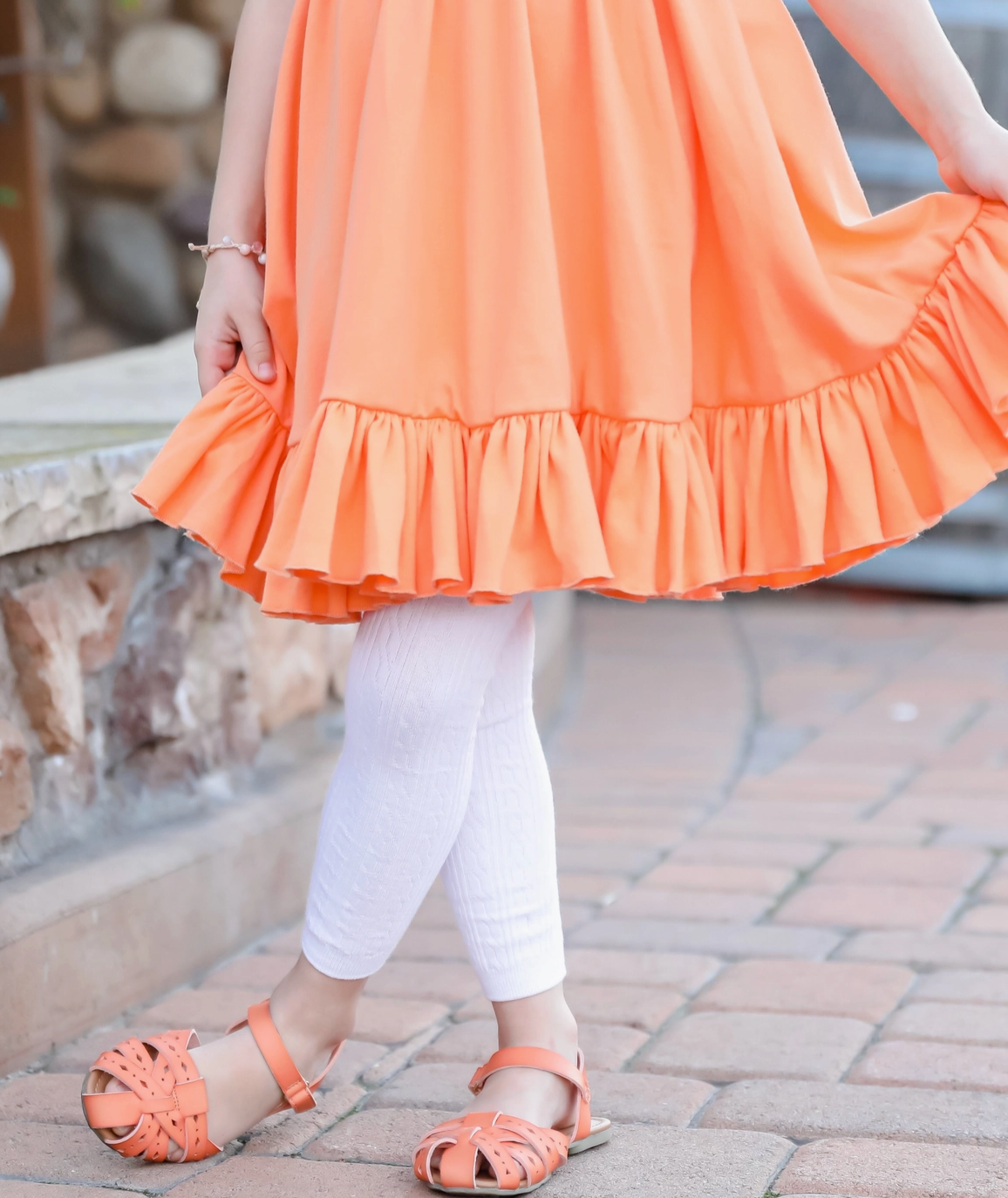 White Cable Knit Footless Tights