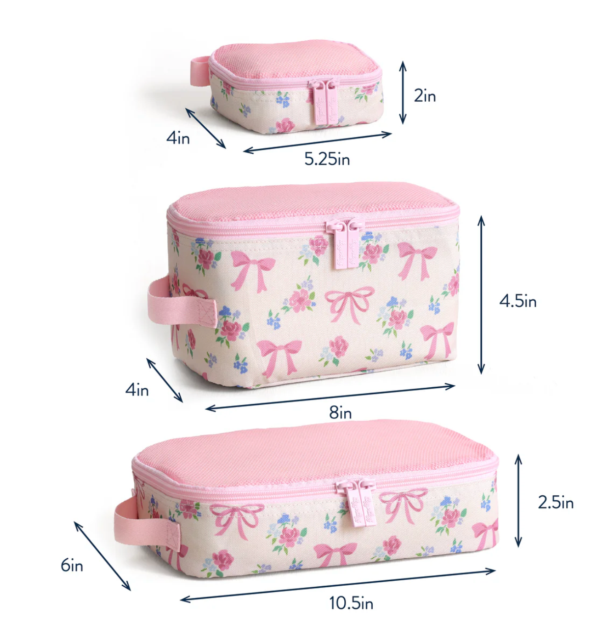 Ribbons + Roses Packing Cubes