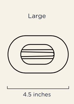 Large Flat Round Hair Clip