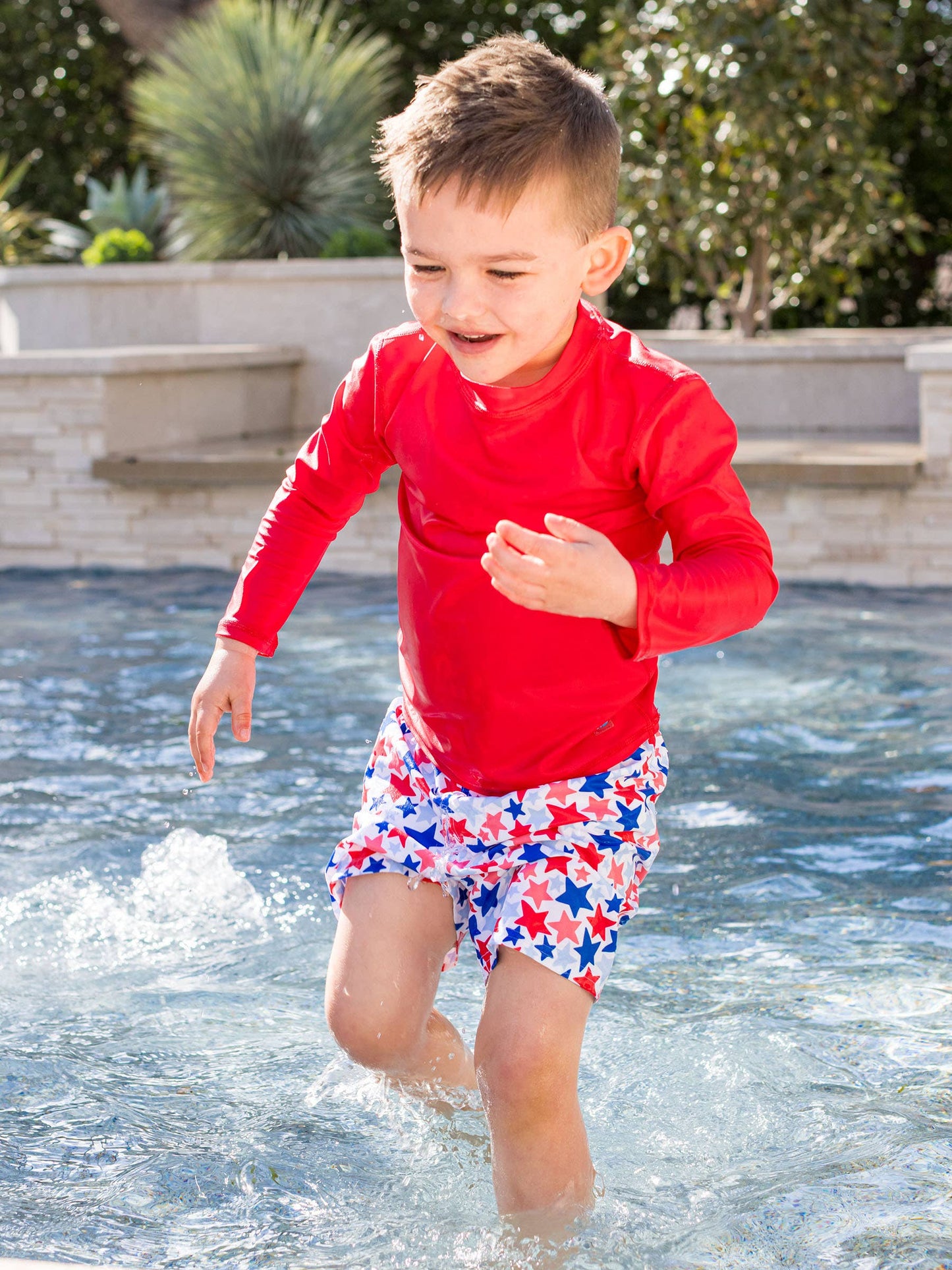 Star-Spangled Swim Trunks