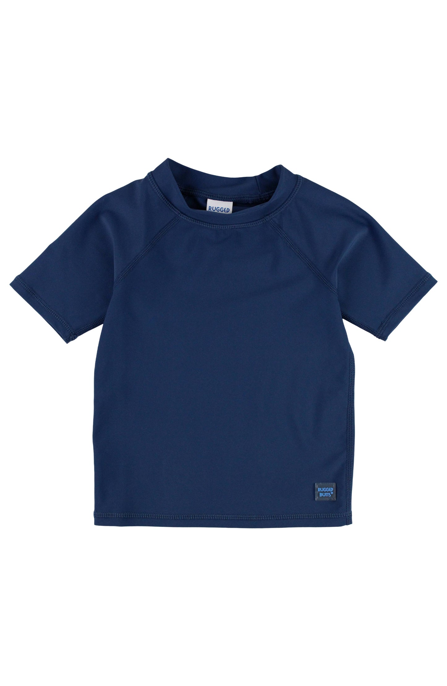 Boys Navy Short Sleeve Rash Guard