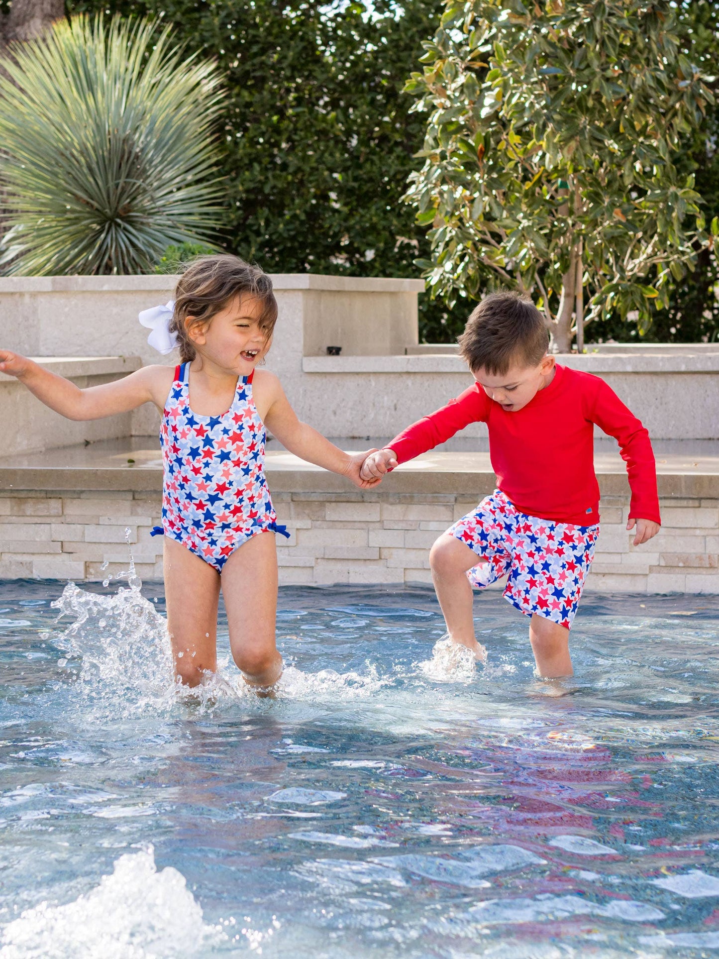 Star-Spangled Swim Trunks