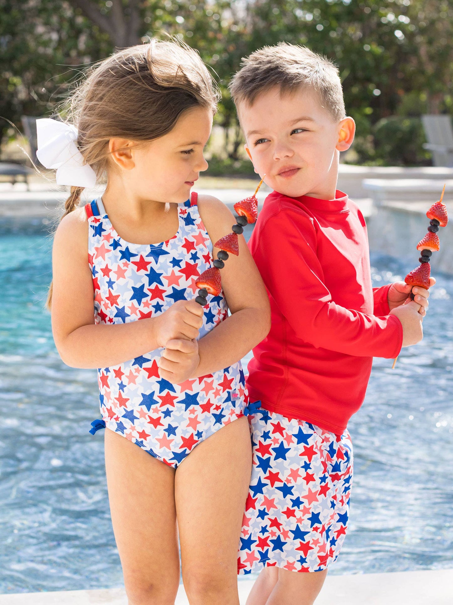Star-Spangled Swim Trunks