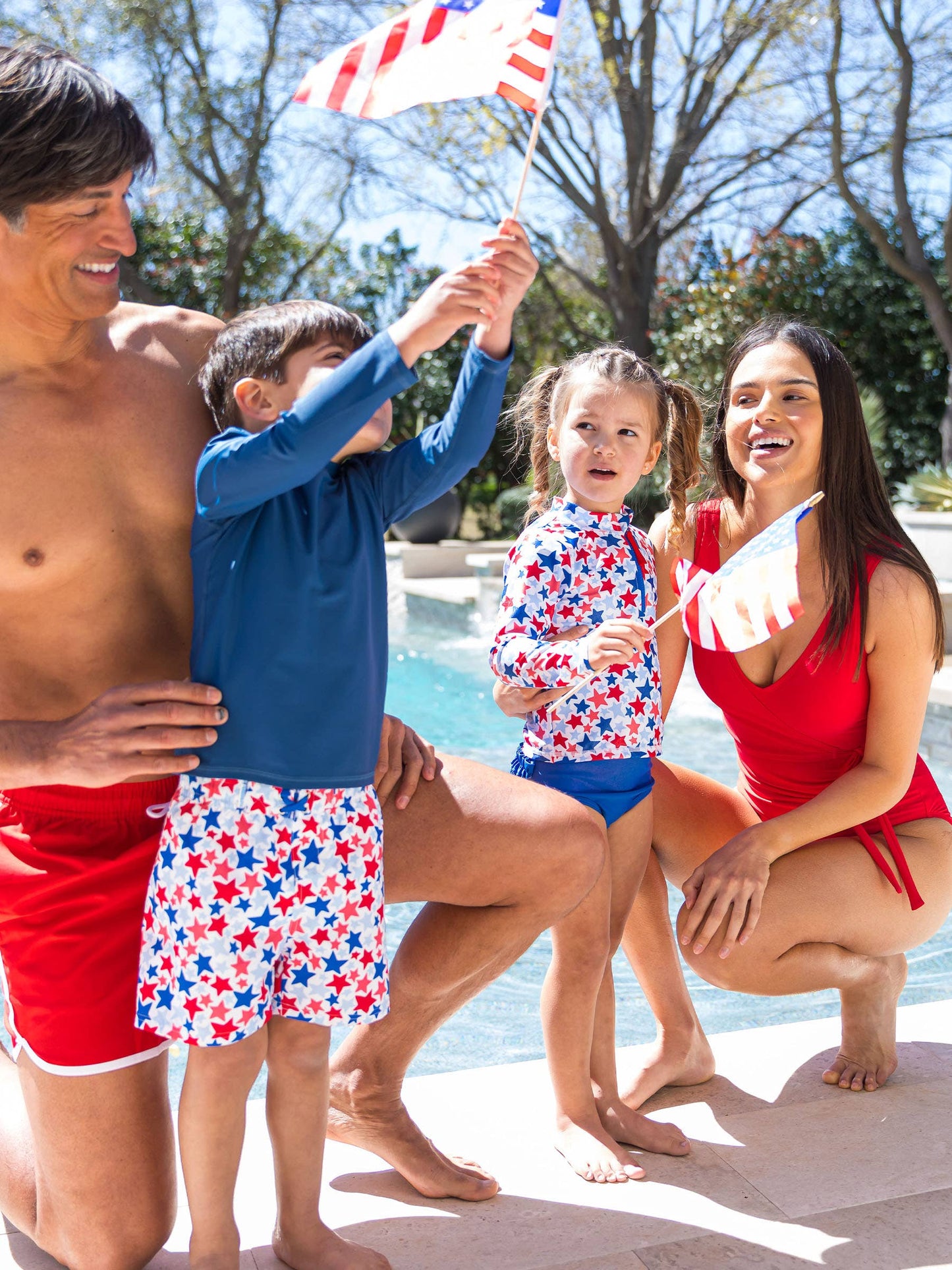 Girls Star-Spangled Long Sleeve Set