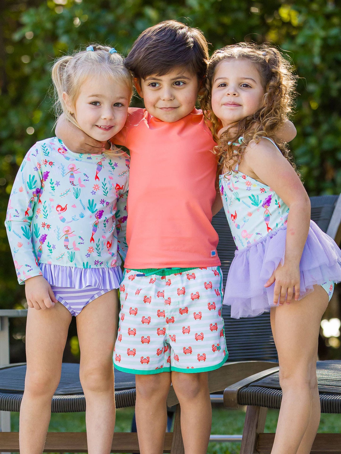 Boys Coral Short Sleeve Rash Guard