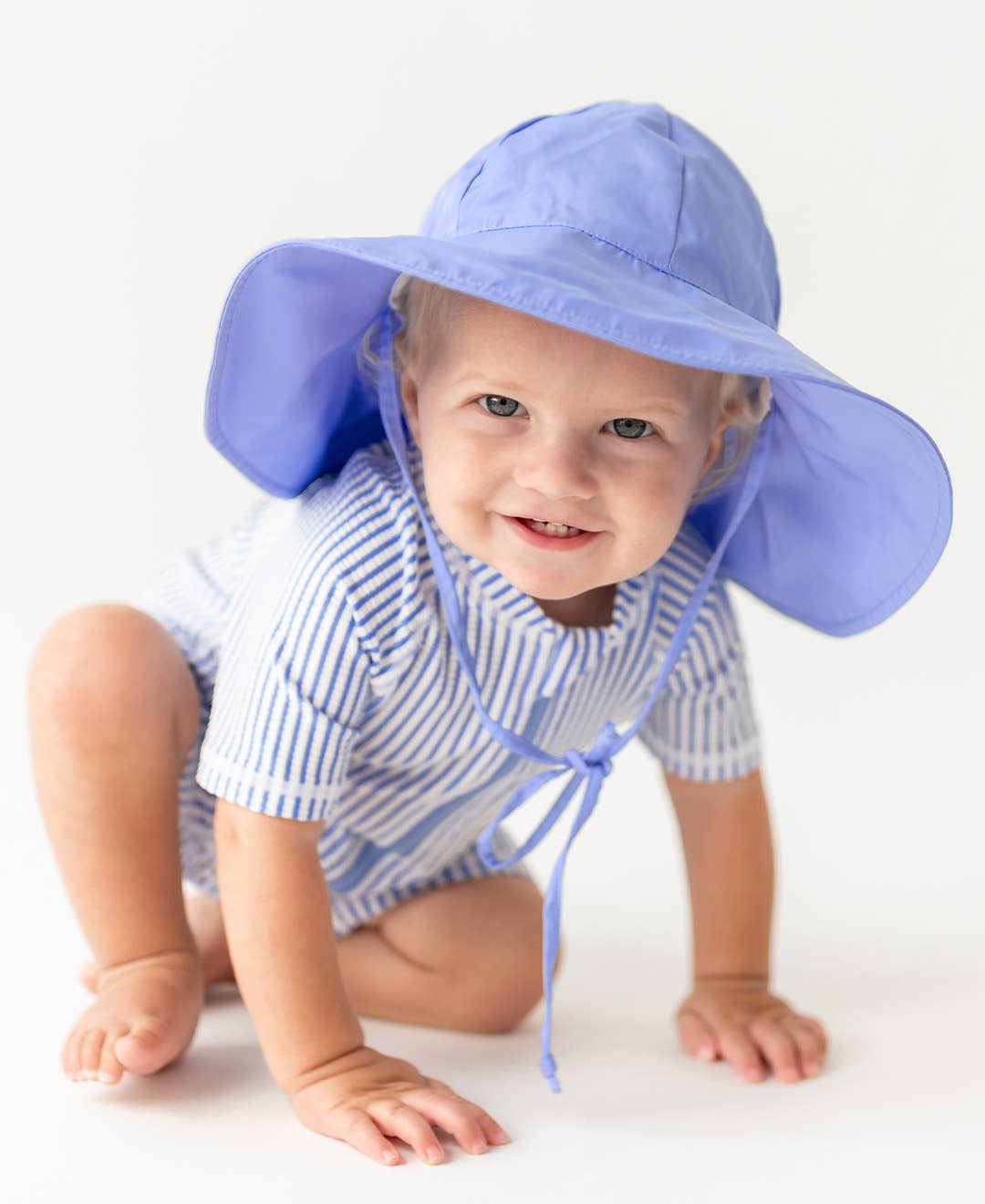 Boys Periwinkle Seersucker One Piece