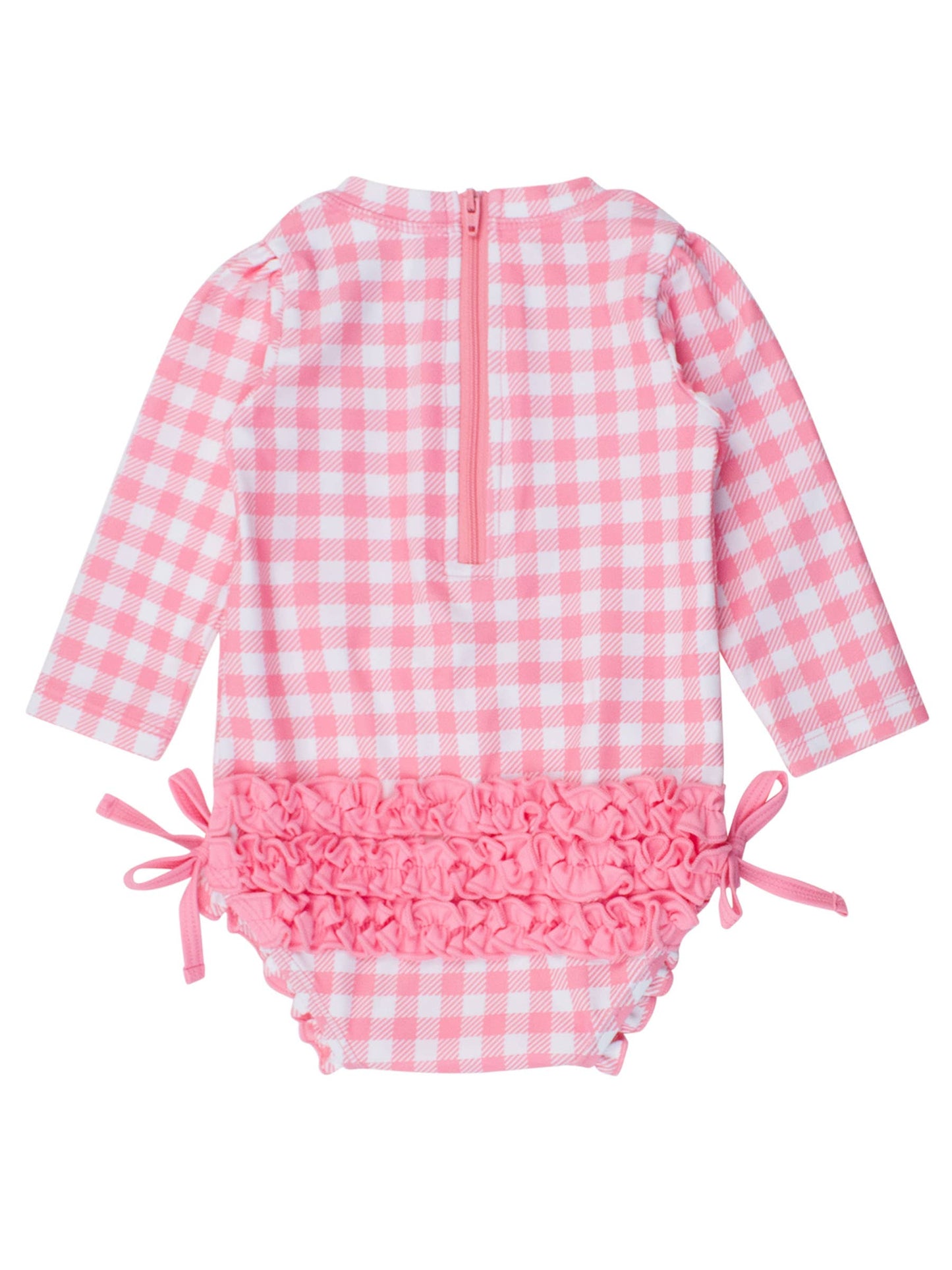 Girls Bubblegum Gingham Rash Guard