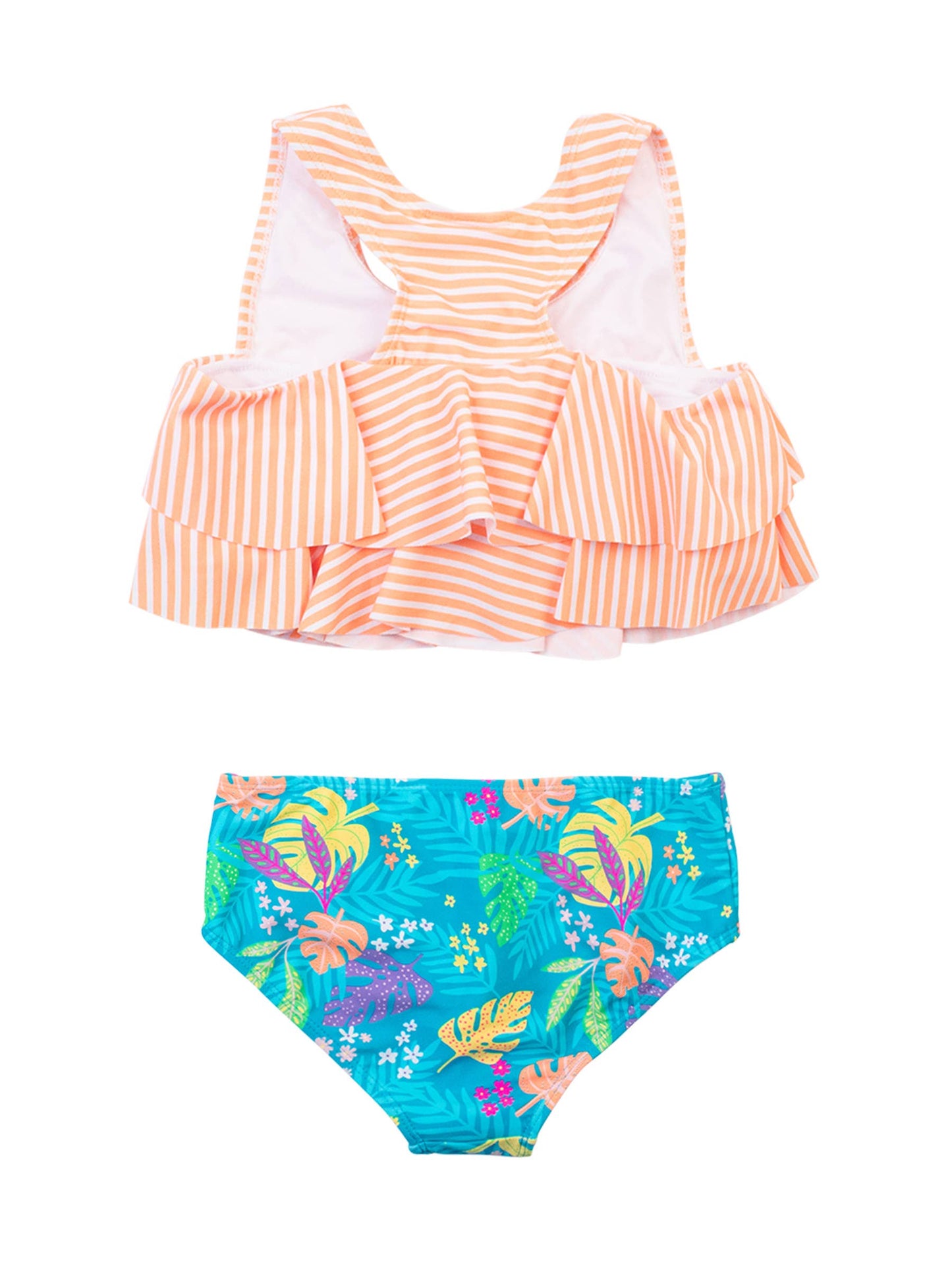 Tween Neon Tiki Vibes Flounce Bikini